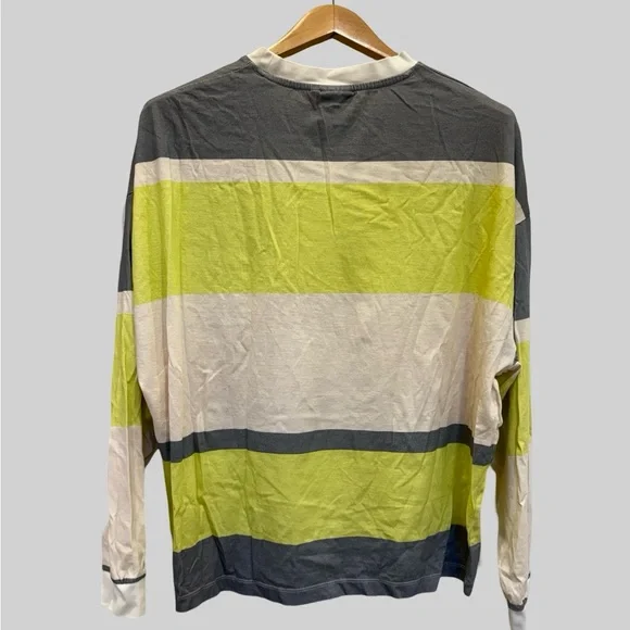 ASOS DESIGN oversized long sleeveve stripe T-Shirt. Large - Picture 3 of 3